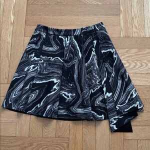 Robert Rodriguez Monochrome Marble Skirt